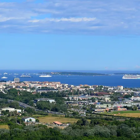 2 Luxe Vue Panoramique Piscine Privée Chauffée Mandelieu